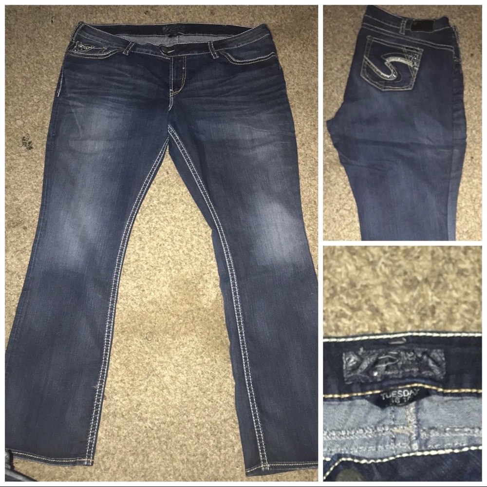 Silver plus size jeans sz 22